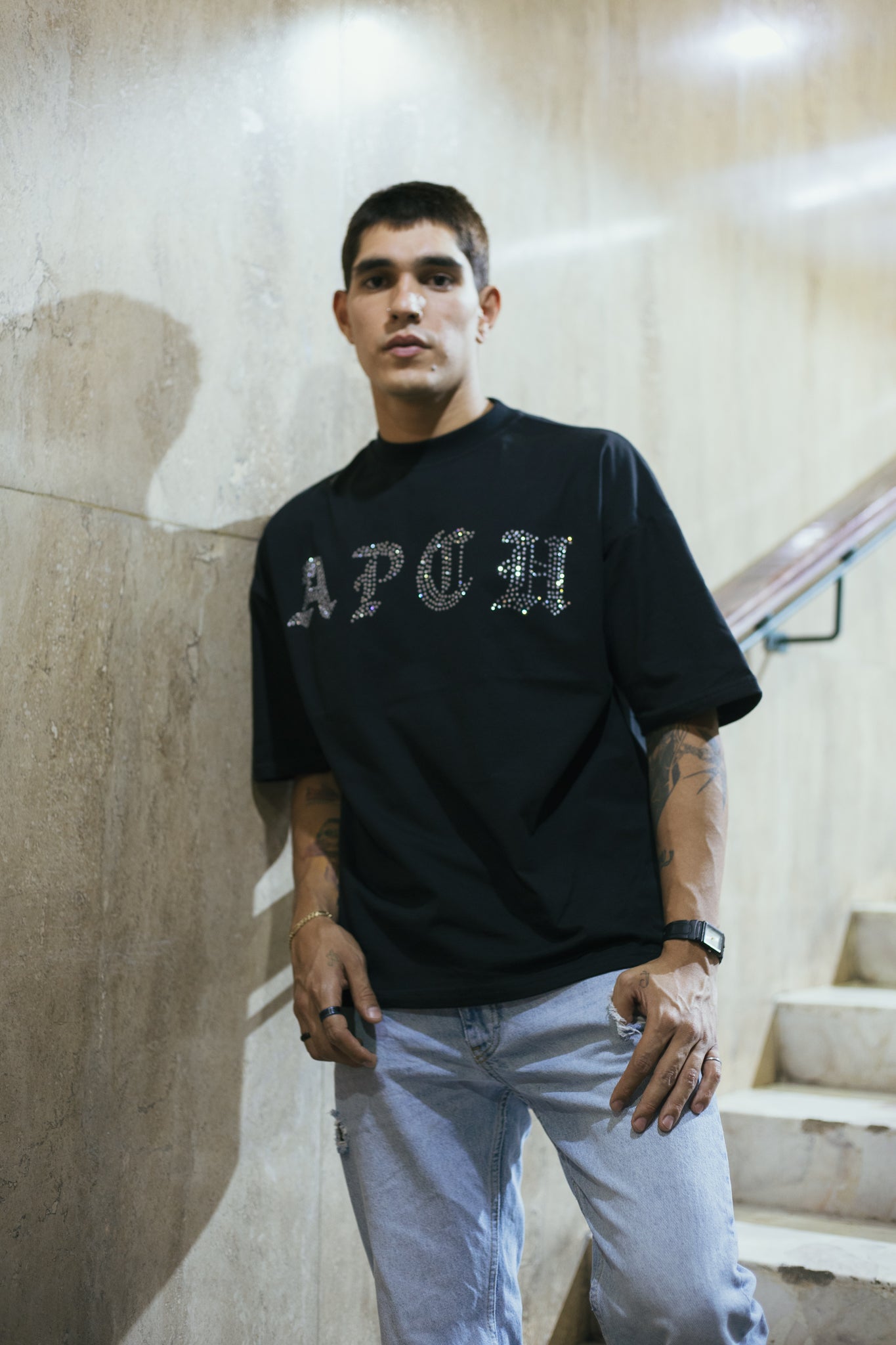 DIAMOND BLACK T SHIRT